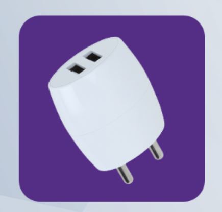 Purple PC-002 Dual USB Charger