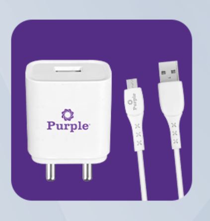 Purple PC-003 2.1A USB Fast Charger