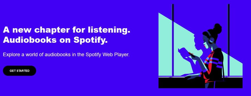 Spotify Audiobooks webplayer