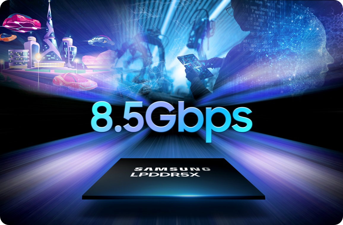 Samsung LPDDR5x DRAM 8.5 Gbps speed