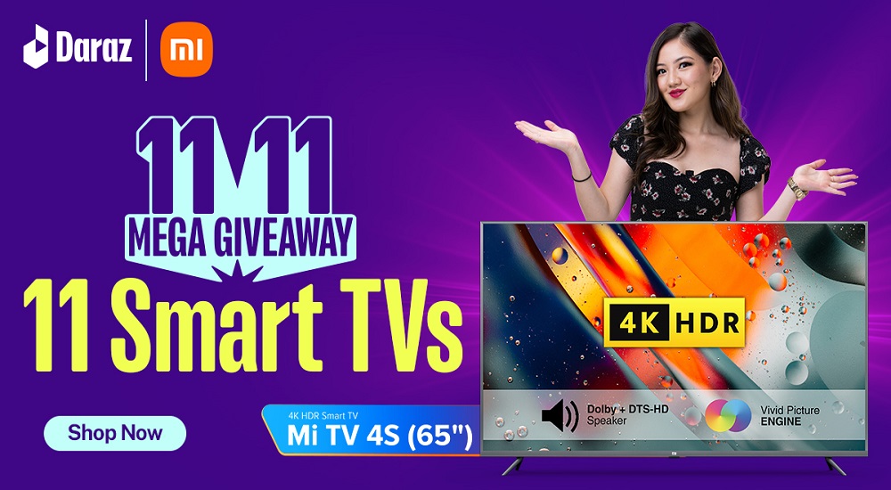Daraz 11.11 2022 giveaway Mi TVs