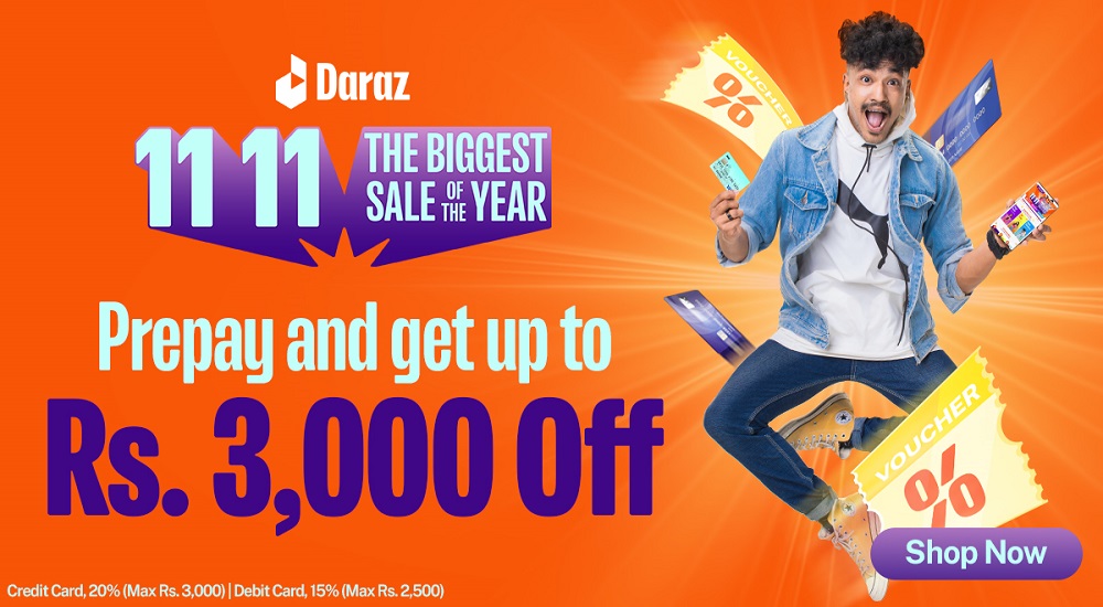 Daraz 11.11 2022 prepayment