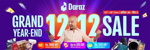 Daraz 12.12 2022 grand year end sale