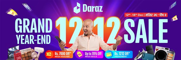 Daraz 12.12 2022 grand year end sale