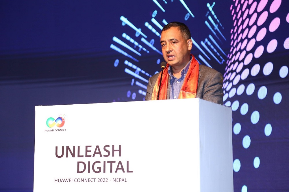 Mr. Hemraj Dhakal, MD of IME and Chairman of Dish Home Huawei connect 2022 Nepal