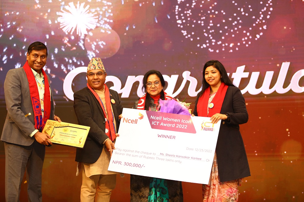 Ncell Women Icon ICT Award Sheela Kansakar Karkee