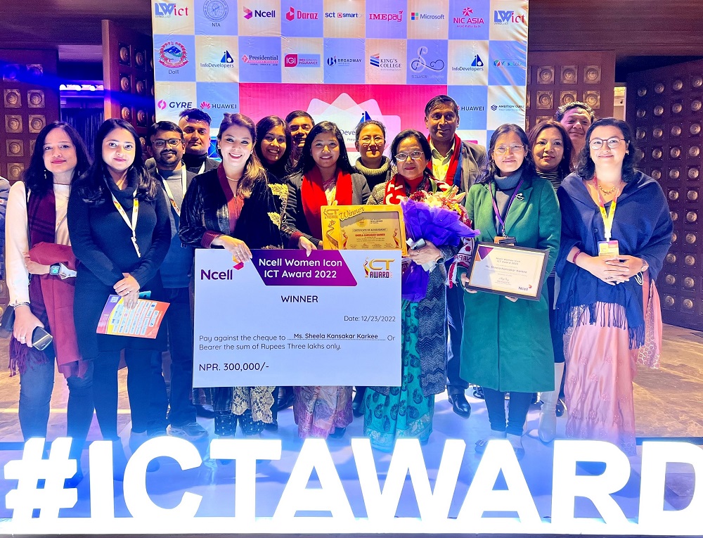 Ncell Women Icon ICT Award Sheela Kansakar Karkee