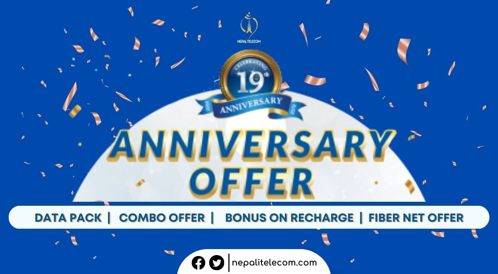 Nepal Telecom Ntc 19th anniversary offer