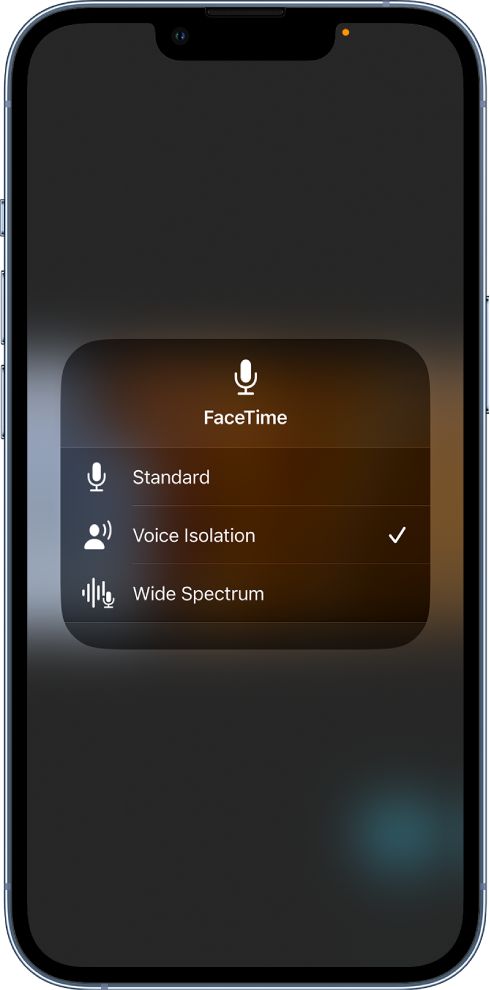 Voice Isolation on iOS 16.4 iPhone