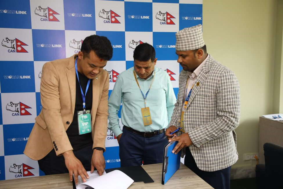 Worldlink CAN agreement for internet Nepali cricket
