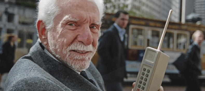 martin cooper first-ever mobile phone call
