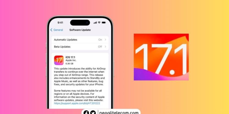 Apple iOS 17.1 features