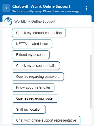 WorldLink AI chatbot