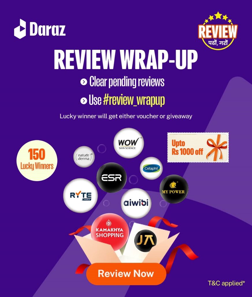daraz 12.12 2023 review and win