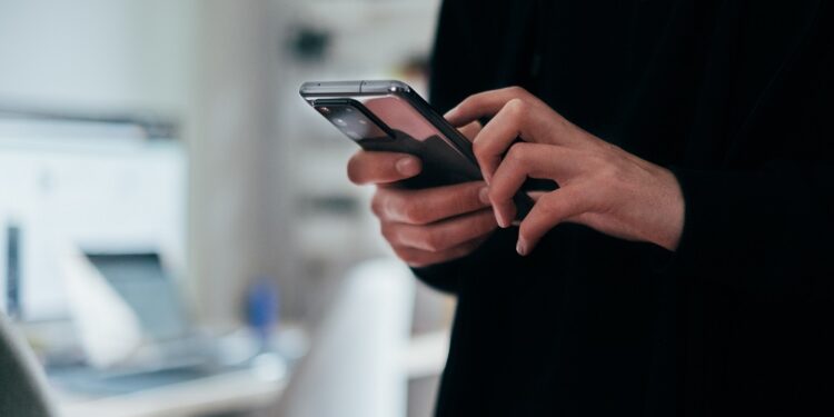using a mobile phone