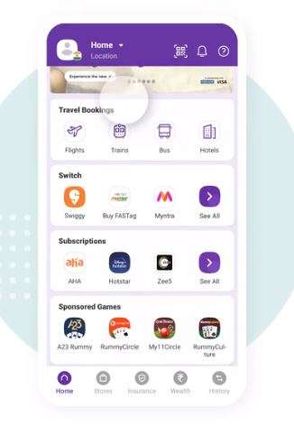 imageof PhonePe app India 