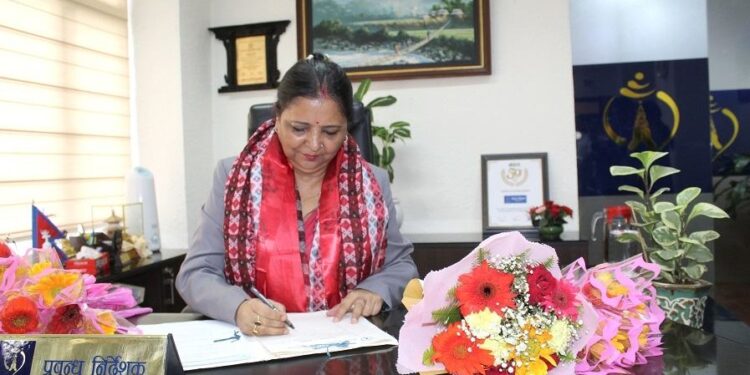Nepal Telecom Managing Director Sangita Pahadi assumes office