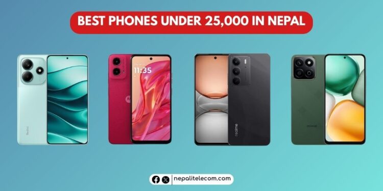 Best phones under 25000 in Nepal latest update 2025