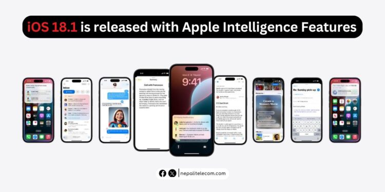iOS 18.1 released