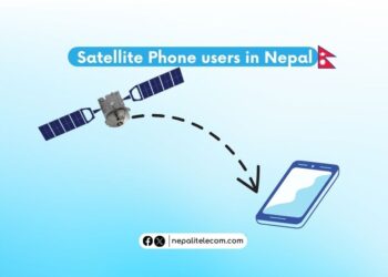 Satellite phone users in Nepal