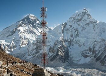 Mobile Tower BTS in Everest Base Camp EBC