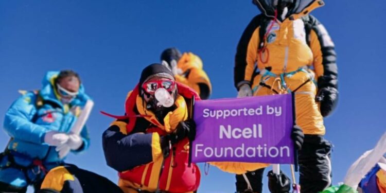 Ncell celebrates Pemba Sherpa Mount Everest Climb