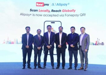Fonepay Alipay Plus QR payment in Nepal