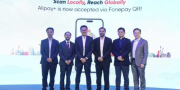 Fonepay Alipay Plus QR payment in Nepal