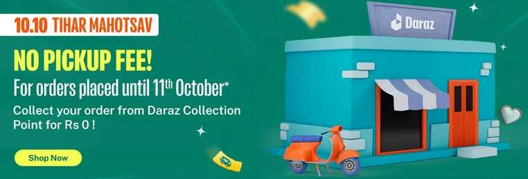 Daraz 10.10 free delivery