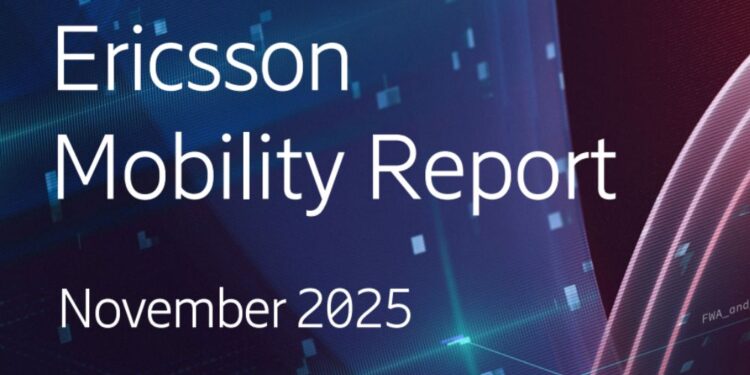 Ericsson mobility report November 2025 5G one third