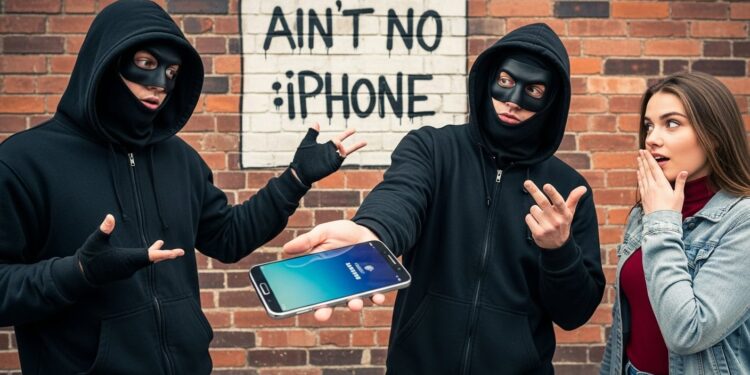 Thieves steal iPhones not Samsung for their resale value