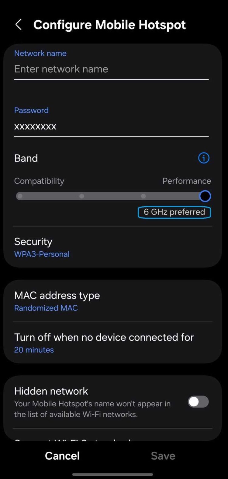 View of Android to introduce dual-band 6 GHz hotspot sharing option