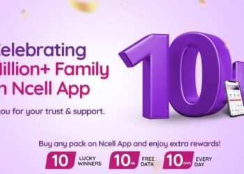 Ncell App 10 million downloads