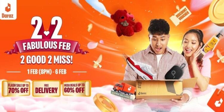Daraz February 2.2 2026 campaign