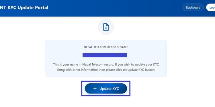 Ntc KYC update on phone