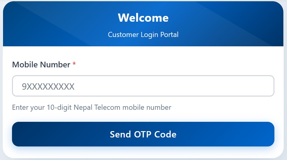 Nepal Telecom mobile SIM KYC update