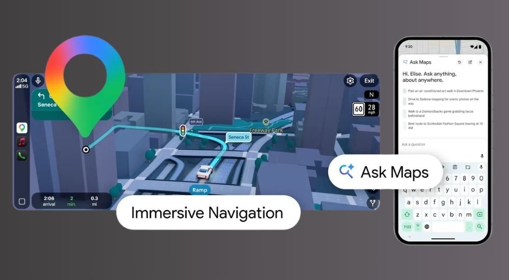 Google Maps brings Ask Maps, 3D navigation, key updates in over a decade