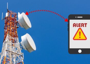 How is emergency alarm sent to phones