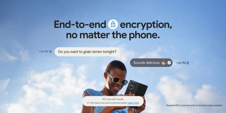 End-to-end encrypted RCS messaging launches for iPhone-Android users