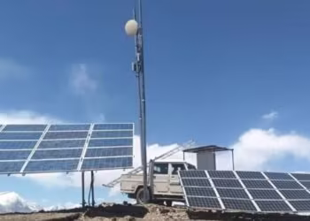 Nepal Telecom BTS tower in Korala border