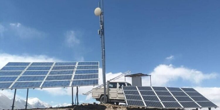 Nepal Telecom BTS tower in Korala border