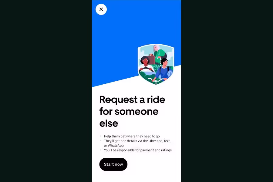 Uber Nepal Ride for Others Feature