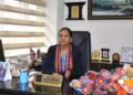 Nepal Telecom MD Sangita Pahadi in office
