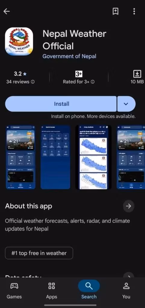 Nepal Weather Official app