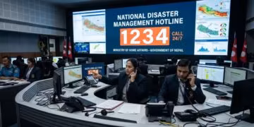 Nepal disaster hotline number 1234 for rescue
