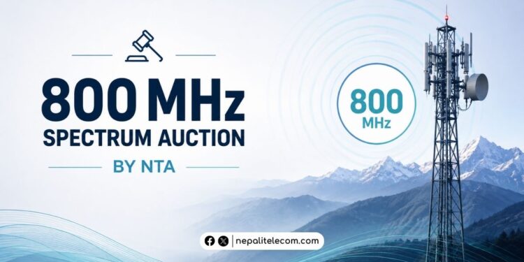 800 MHz spectrum auction NTA