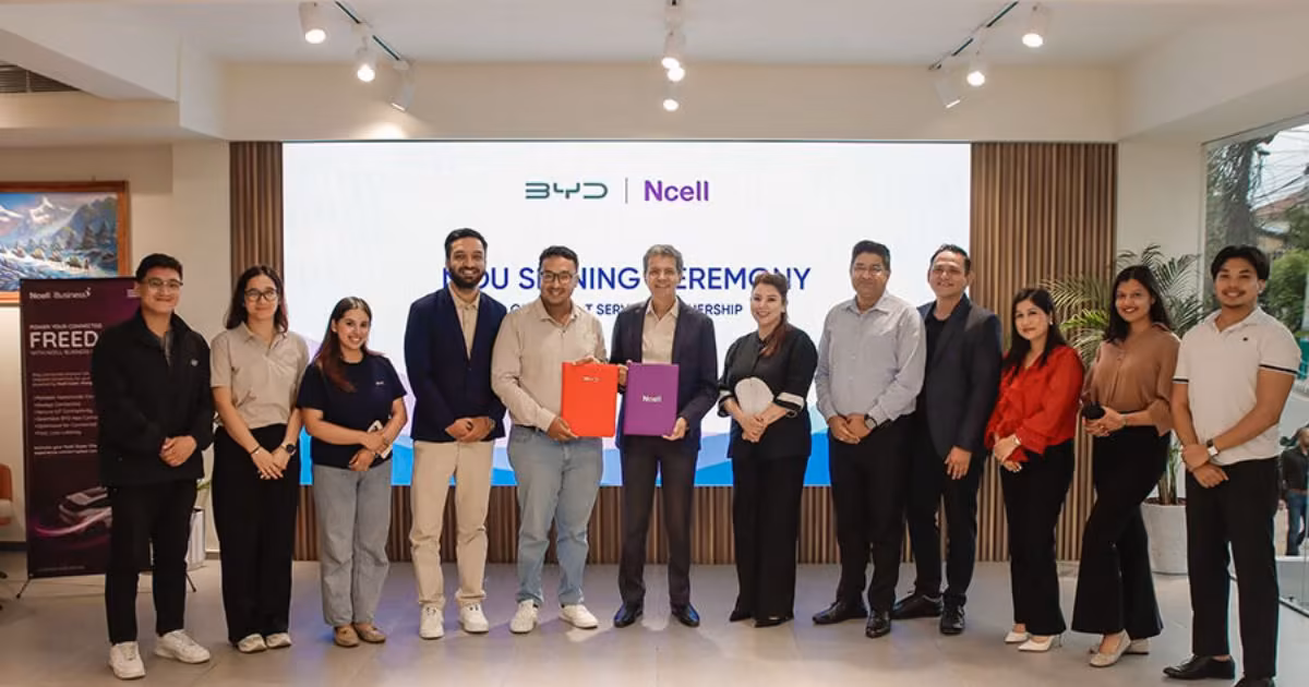 Ncell partners with BYD to provide IoT SIM: Interent and other benefits?