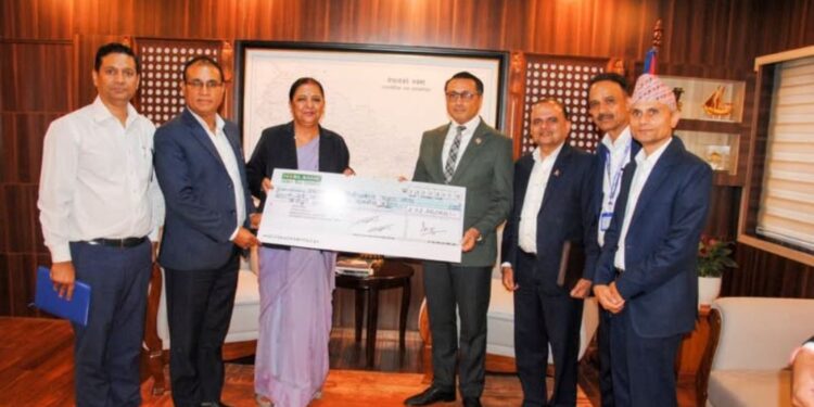 Nepal Telecom Rs 20 crore Bhotekoshi flood victims