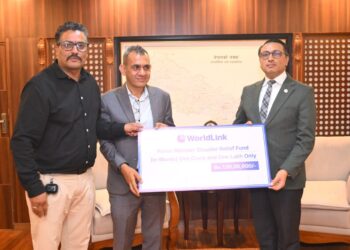 WorldLink Bhotekoshi flood donation PM Relief Fund